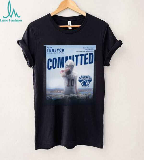 Ryan Teneyck Sault Ste Marie Michigan Wide Receiver 6 2 165 Lbs Automotive Technician Committed Sault College Cougars Football Poster T Shirt