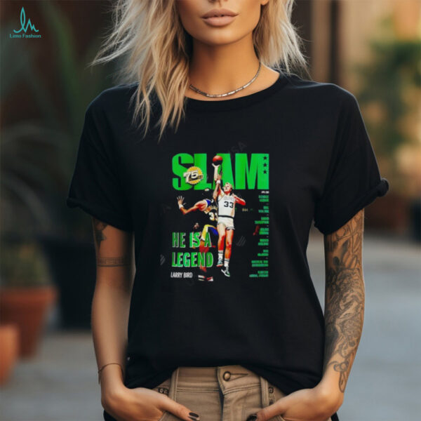 Slam He Is A Legend Larry Bird graphic shirt