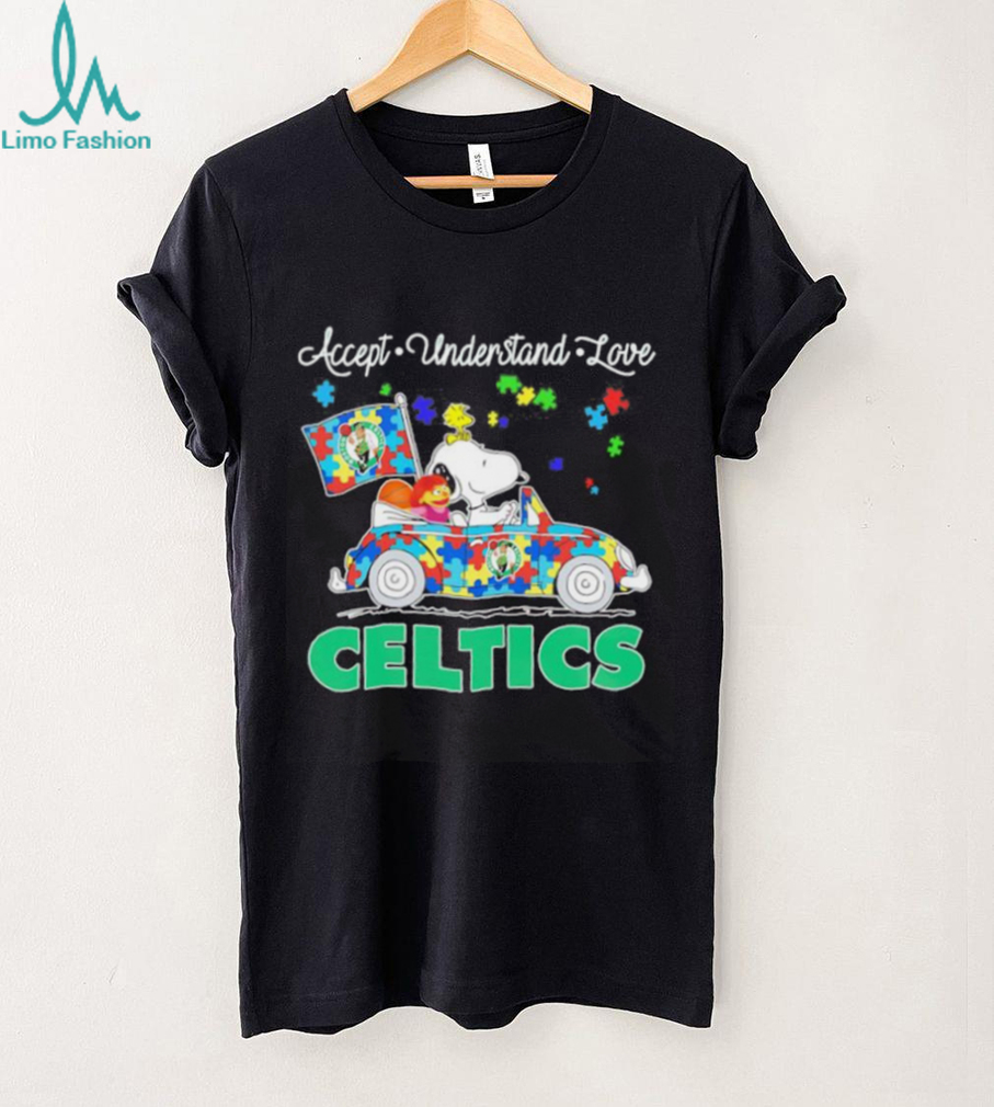 Snoopy and muppet accept understand love Boston Celtics shirt