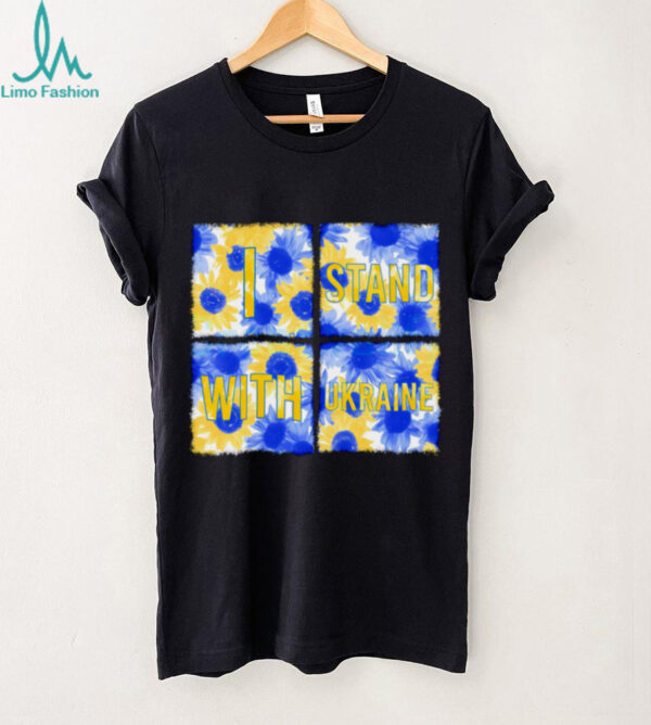 Stand With Ukraine Blue Yellow Sunflower shirt