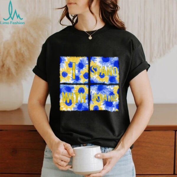 Stand With Ukraine Blue Yellow Sunflower shirt