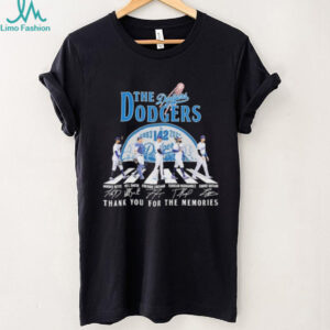 The Los Angeles Dodgers 1883 2025 142th Thank You For The Memories Signatures T shirts