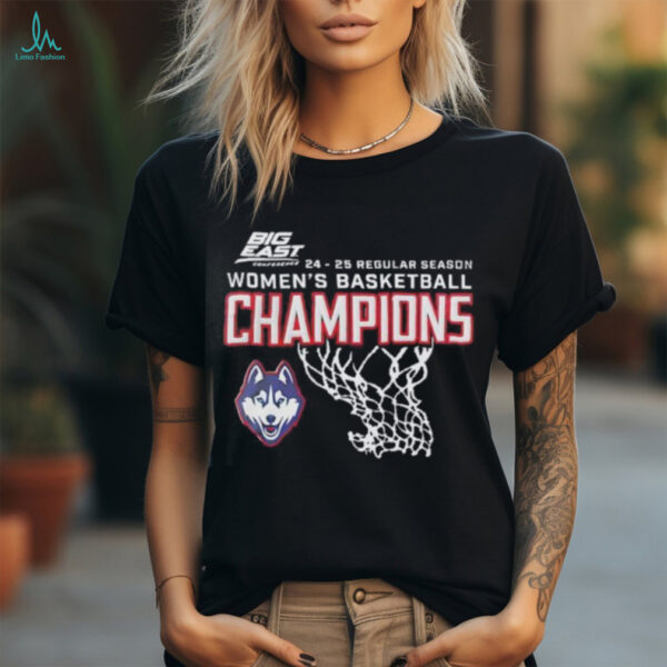 UConn Huskies Basketball Big East Regular Season Champions 2025 shirt