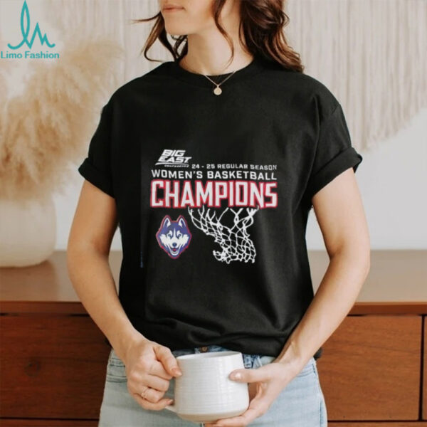 UConn Huskies Basketball Big East Regular Season Champions 2025 shirt