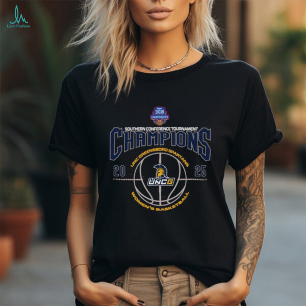 UNC Greensboro Spartans 2025 Southern Conference Women’s Basketball Tournament Champions Shirt