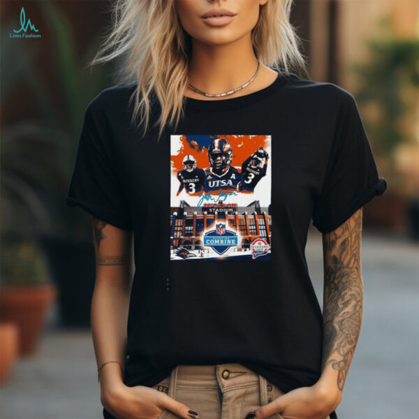 UTSA Roadrunners Runners Zah Frazier Lucas Oil Stadium NFL Scouting Combine Scooter’s Coffee Frisco Bowl Poster T Shirt