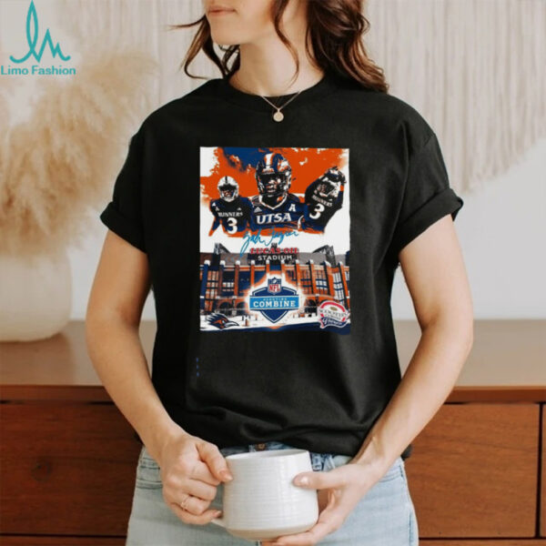 UTSA Roadrunners Runners Zah Frazier Lucas Oil Stadium NFL Scouting Combine Scooter’s Coffee Frisco Bowl Poster T Shirt