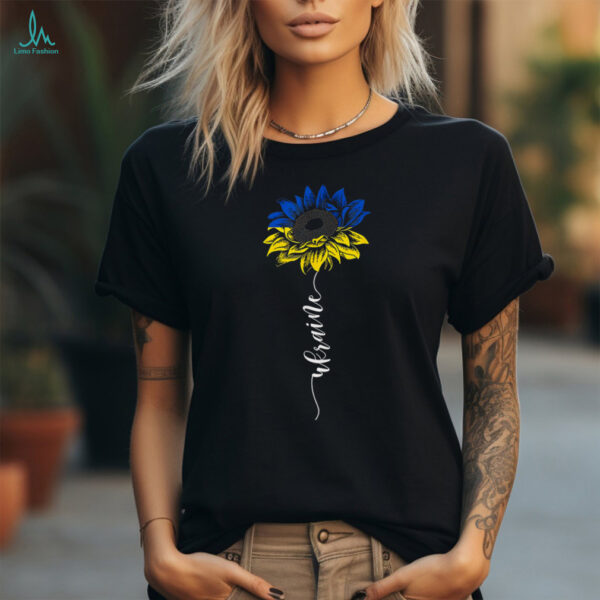 Ukraine Flag Sunflower Vintage Ukrainian Support Ukraine T Shirt