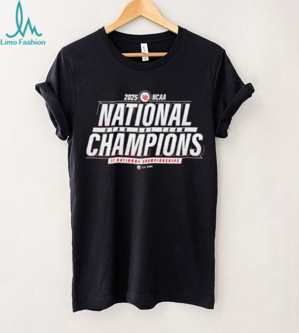 Utah Utes Team Back on Top 17th 2025 NCAA Skiing National Champions T Shirt