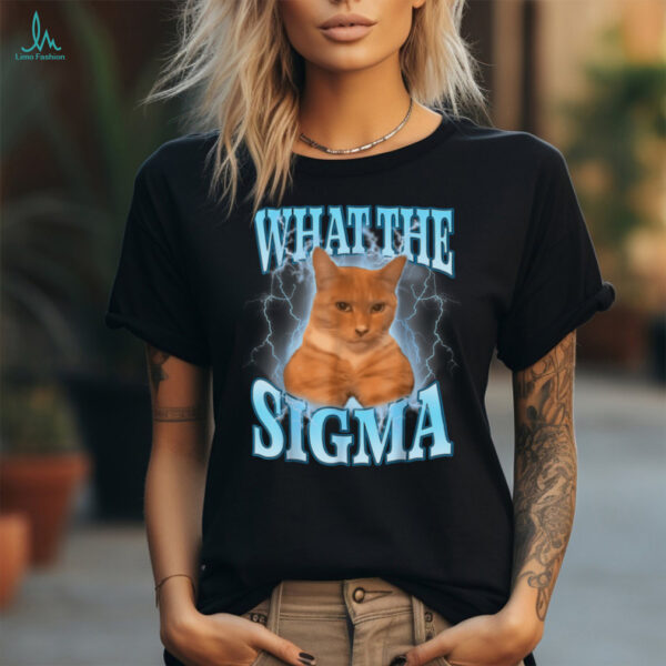 What The Sigma Meme Cat T Shirt