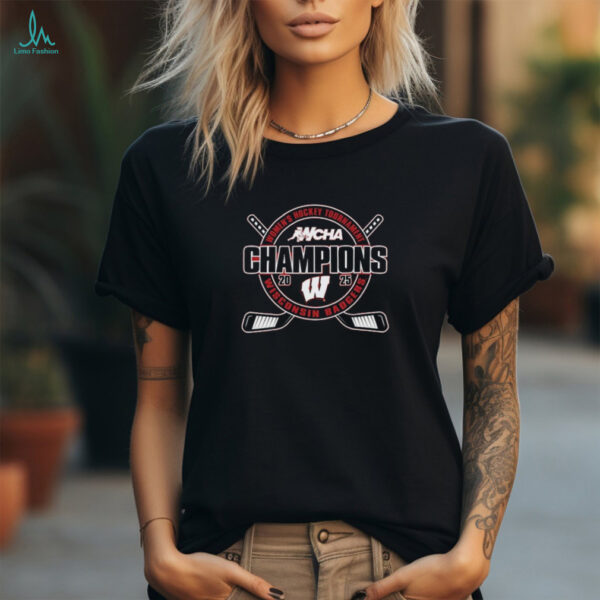 Wisconsin Badgers 2025 WCHA Women’s Hockey Tournament Champions T Shirt