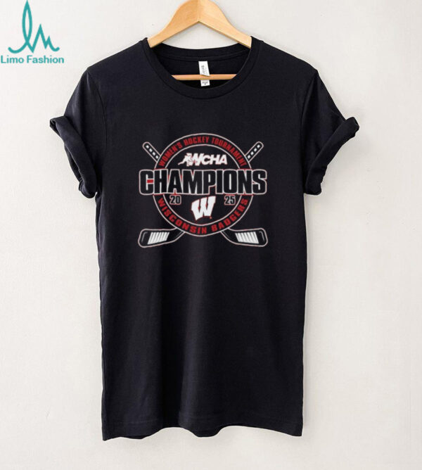 Wisconsin Badgers 2025 WCHA Women’s Hockey Tournament Champions T Shirt