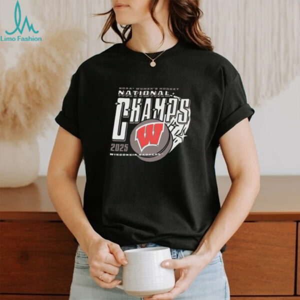 Wisconsin Badgers women’s hockey 2025 NCAA National Champs shirt