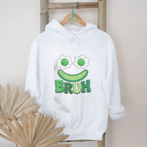 Funny Bruh Green Face Eggs & Bacon Ham Breakfast St Patrick’s Day T Shirt