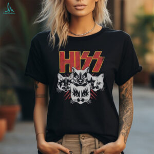 Kiss Hiss Cats Black T Shirt