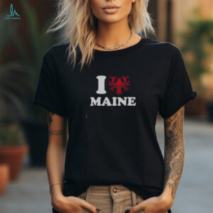 Good I Love Maine Heart As Lobster T Shirt Recovered