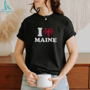 Good I Love Maine Heart As Lobster T Shirt Recovered