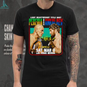 UFC 313 Alex Pereira vs Magomed Ankalaev matchup shirt