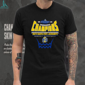 South Dakota State Jackrabbits 2025 Summit League Women’s Basketball Tournament Champions Shirt