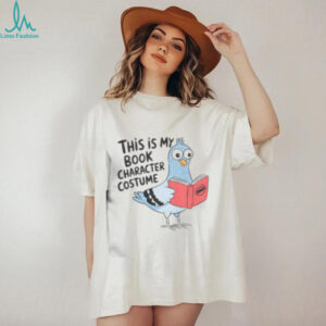 Funny This Is My Book Character Costume Pigeon Reading T Shirt