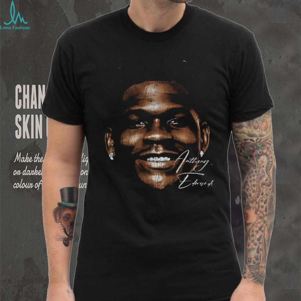 Anthony Edwards Minnesota Timberwolves big face signature shirt Anthony Edwards Minnesota Timberwolves big face signature shirt