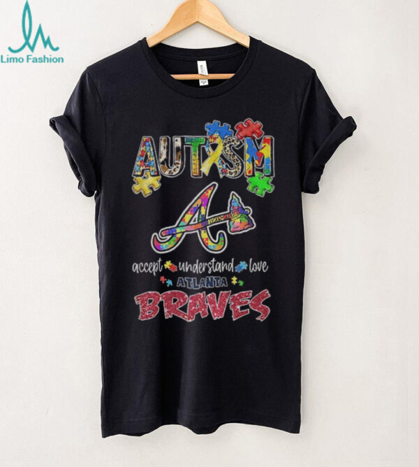 Atlanta Braves Autism accept understand love shirt