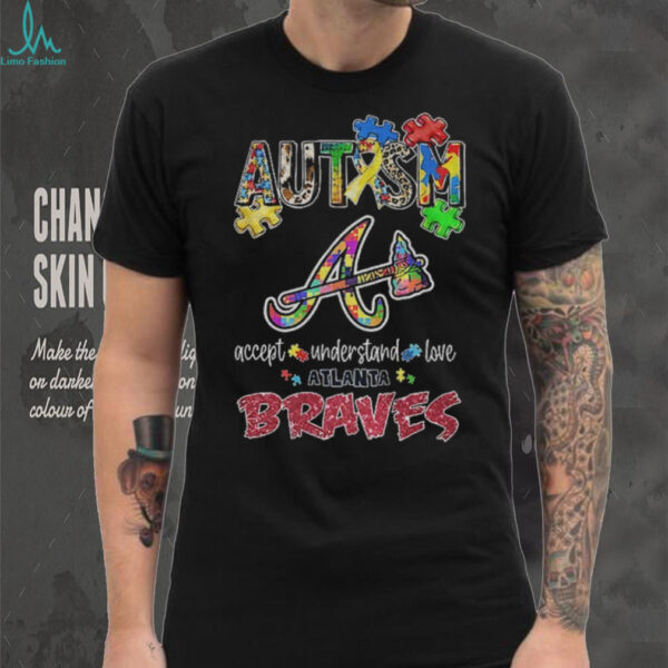 Atlanta Braves Autism accept understand love shirt
