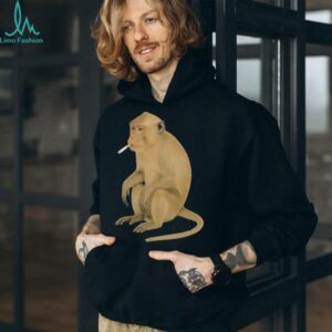 Monkey smoking cigarette shirt