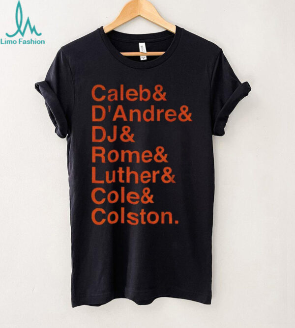 Chicago Bears Caleb D’Andre DJ Rome Luther Cole Colston shirt