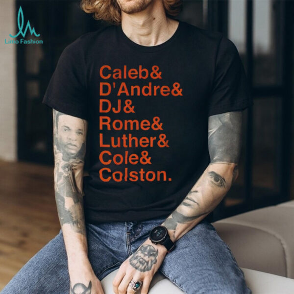 Chicago Bears Caleb D’Andre DJ Rome Luther Cole Colston shirt
