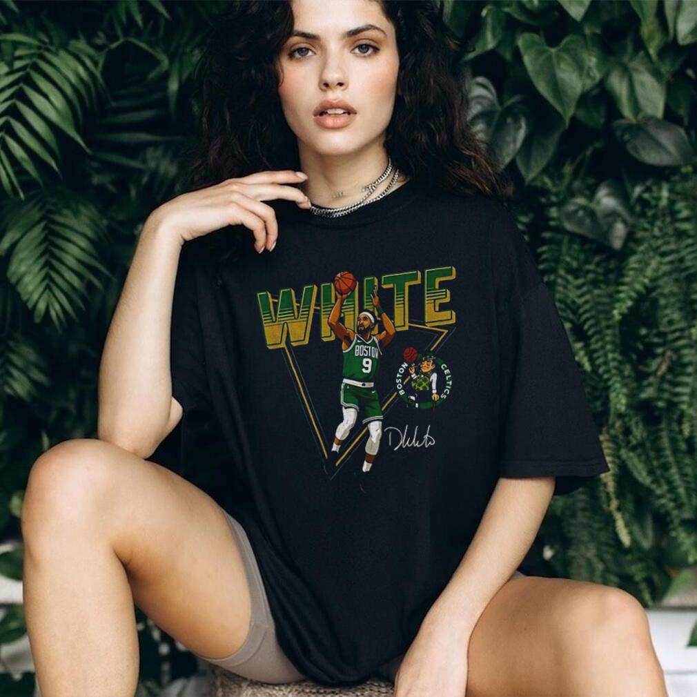 Derrick White Boston Celtics NBA Basketball signature shirt Derrick White Boston Celtics NBA Basketball signature shirt