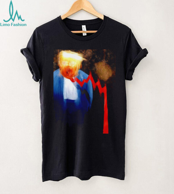 Donald Trump stock market down art shirt