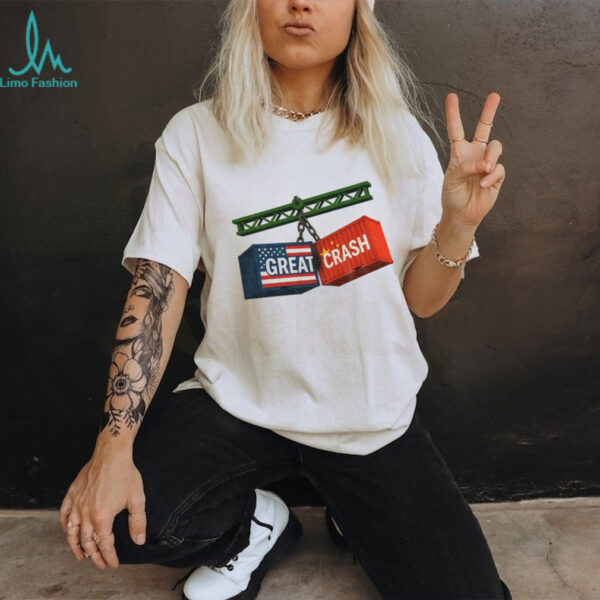 Great Crash Political Graphic US China Trade War shirt