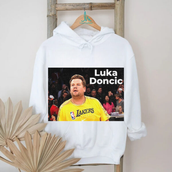 James Corden Luka Doncic LA Lakers shirt