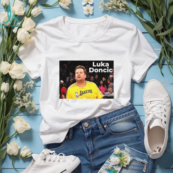 James Corden Luka Doncic LA Lakers shirt