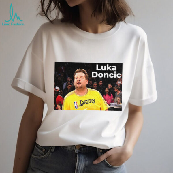 James Corden Luka Doncic LA Lakers shirt