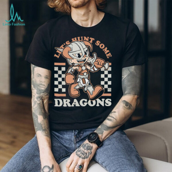 Let’s hunt some dragons game mascot dragon hunter shirt