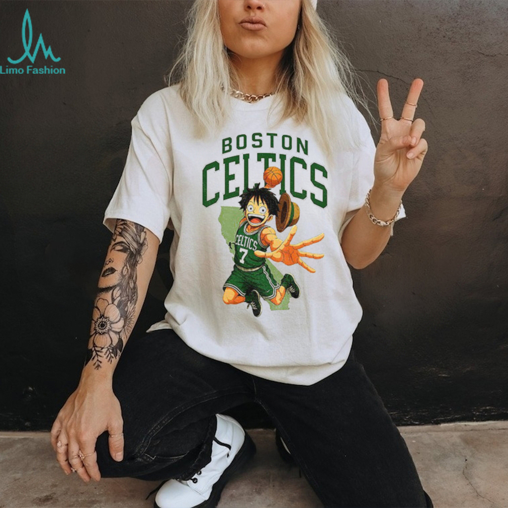 Luffy One Piece x Jaylen Brown #7 Boston Celtics NBA playoffs 2025 shirt Luffy One Piece x Jaylen Brown #7 Boston Celtics NBA playoffs 2025 shirt