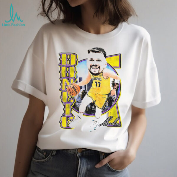 Luka Dončić Los Angeles Lakers basketball big head shirt