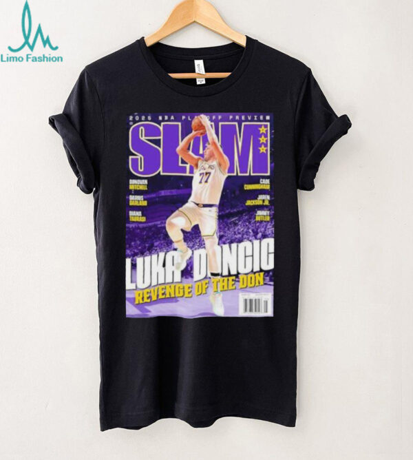 Luka doncic from los angeles Lakers x slam tribute revenge of the don shirt