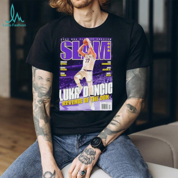 Luka doncic from los angeles Lakers x slam tribute revenge of the don shirt