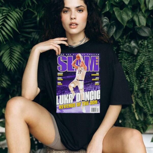Luka doncic from los angeles Lakers x slam tribute revenge of the don shirt