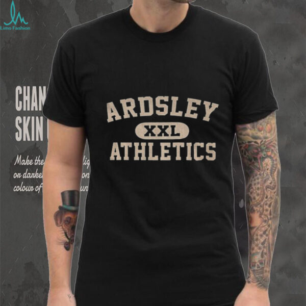 Mark Zuckerberg wearing ardsley XXL athletics shirt