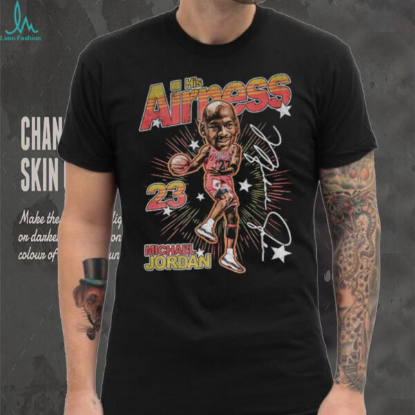 Michael Jordan his airness big head signature shirt