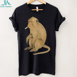 Monkey smoking cigarette shirt