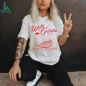 Willi Carlisles Winged Victory Diner Old Time Good Time Oft Alone And Rarely Lonely T shirts ladies shirt