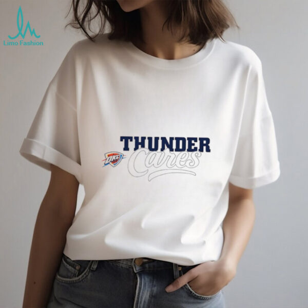OKC Thunder cares logo shirt