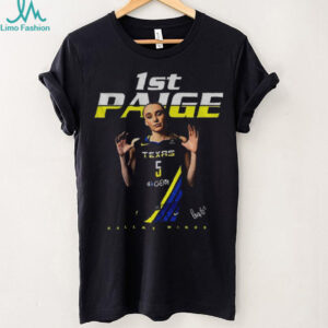 Paige Bueckers Dallas Wings basketball 1st signature WNBA shirt