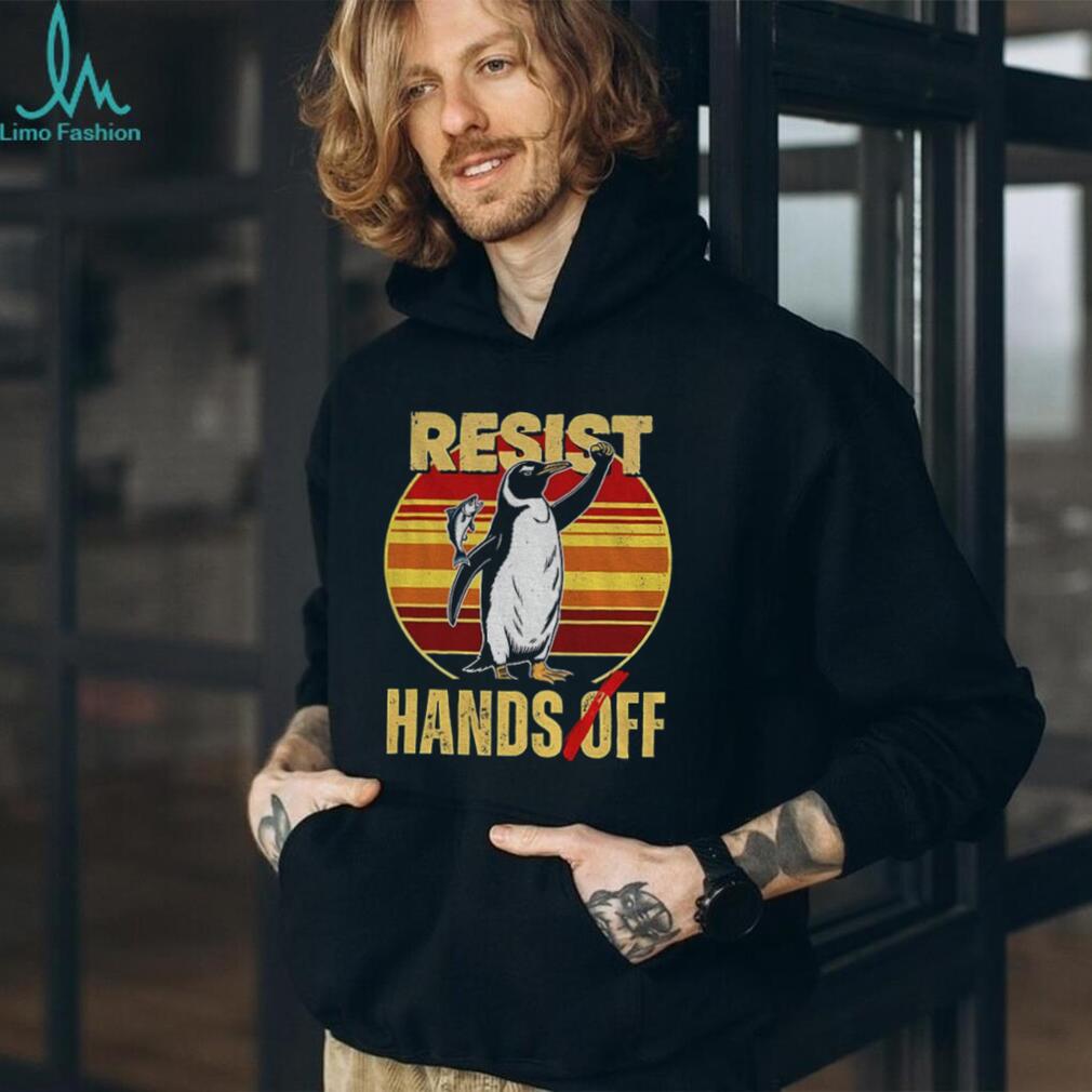 Penguin resist hands off signature shirt Penguin resist hands off signature shirt