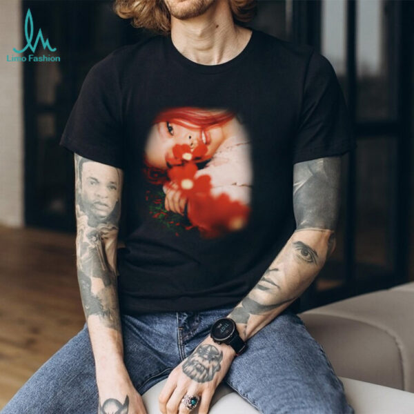 Photo Flower Black T shirt